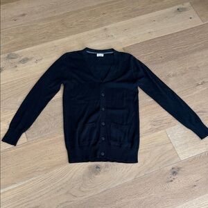 Cat & Jack Navy Blue Girls V-Neck Button-Up Cardigan